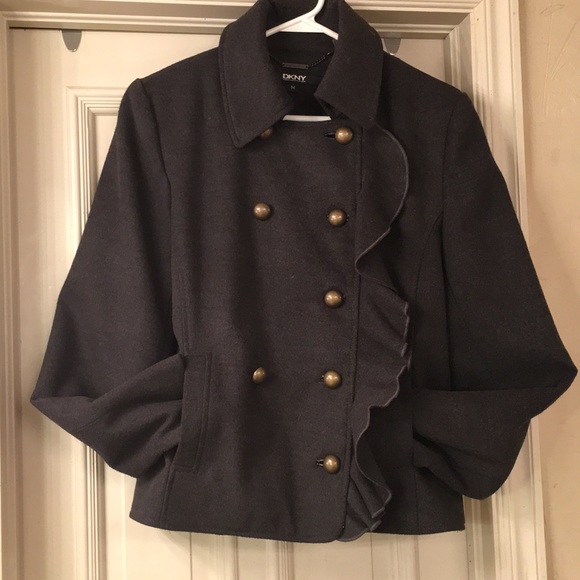 DKNY short jacket coat size medium - Picture 1 of 7